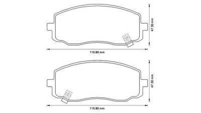 Placute frana fata Hyundai I10 (Pa), 10.2007-02.2016, marca SRLine S70-0332