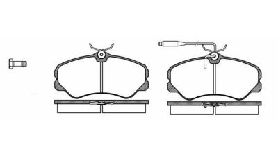 Placute frana fata Peugeot J5 Platform / Chassis (290l), 09.1990-02.1994, marca SRLine S70-0333