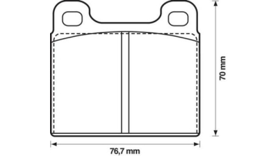 Placute frana fata Volkswagen Transporter 3 Caroserie, 05.1979-12.1992, marca SRLine S70-0378