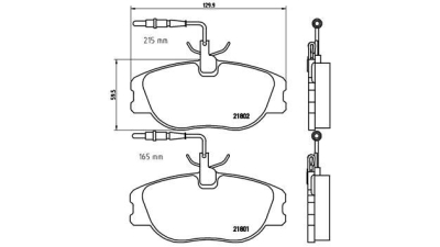 Placute frana fata Peugeot 806 (221), 06.1994-08.2002, marca SRLine S70-0380