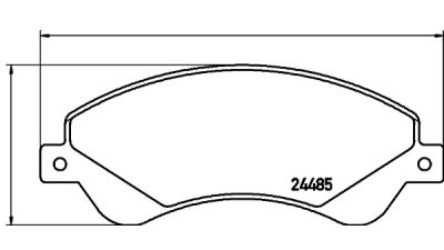 Placute frana fata Ford Transit Caroserie, 04.2006-, marca SRLine S70-0385