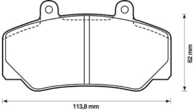 Placute frana fata Volvo 760 (704, 764), 08.1981-07.1992, marca SRLine S70-0390