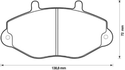 Placute frana fata Ford Transit Caroserie (E ), 05.1991-06.1994, marca SRLine S70-0396
