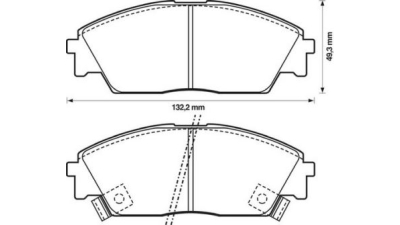 Placute frana fata Honda Civic 2 Shuttle (Ee), 01.1988-02.1995, marca SRLine S70-0402
