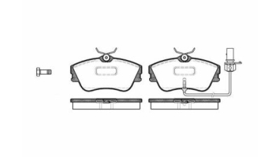 Placute frana fata Volkswagen Transporter 4 Platforma (70xd), 07.1990-04.2003, marca SRLine S70-0411