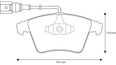Placute frana fata Volkswagen Touareg (7la, 7l6, 7l7), 10.2002-05.2010, marca SRLine S70-0412