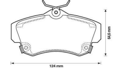 Placute frana fata Chrysler Pt Cruiser (Pt), 06.2000-12.2010, marca SRLine S70-0420