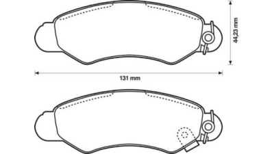Placute frana fata Subaru Justy 2 (Jma, Ms), 10.1995-11.2003, marca SRLine S70-0422
