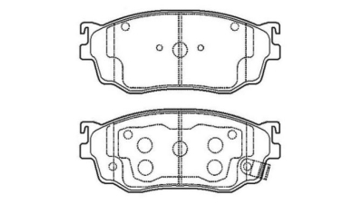 Placute frana fata Mazda 626 5 (Gf), 05.1997-12.2002, marca SRLine S70-0427