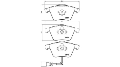 Placute frana fata Seat Leon (1p1), 05.2005-12.2012, marca SRLine S70-0437