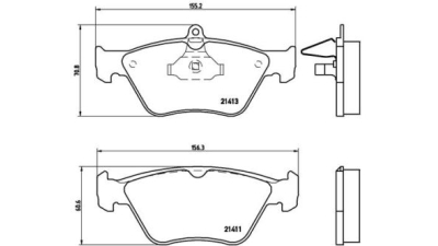 Placute frana fata Opel Calibra A (85), 06.1990-07.1997, marca SRLine S70-0443