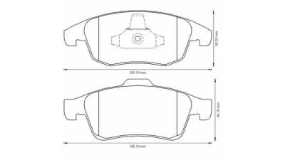 Placute frana fata Peugeot 5008, 06.2009-, marca SRLine S70-0447