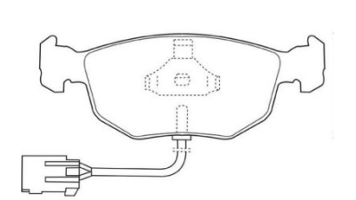 Placute frana fata Ford Cougar (Ec), 08.1998-12.2001, marca SRLine S70-0453