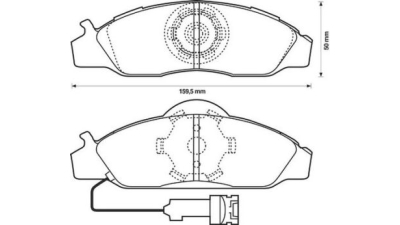 Placute frana fata Ssangyong Korando (Kj), 12.1996-11.2006, marca SRLine S70-0458
