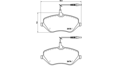 Placute frana fata Peugeot 407 Cupe (6c), 10.2005-, marca SRLine S70-0461