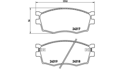 Placute frana fata Hyundai Accent 3 (Mc), 11.2005-12.2010, marca SRLine S70-0465