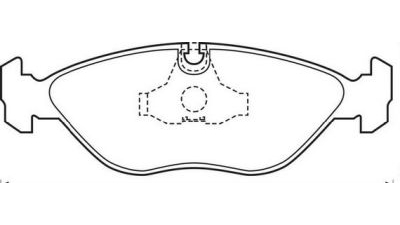 Placute frana fata Saab 9000, 04.1985-12.1998, marca SRLine S70-0467