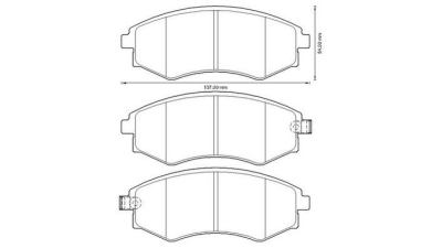 Placute frana fata Ssangyong Musso (Fj), 01.1993-09.2007, marca SRLine S70-0474