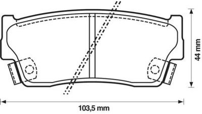 Placute frana fata Suzuki Grand Vitara 1 (Ft), 03.1998-08.2006, marca SRLine S70-0476