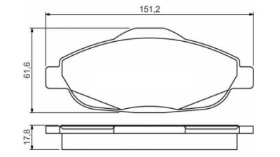 Placute frana fata Peugeot 308 (4a, 4c), 09.2007-, marca SRLine S70-0479