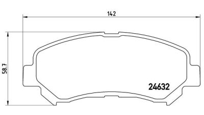Placute frana fata Suzuki Kizashi (Fr), 10.2010-, marca SRLine S70-0480
