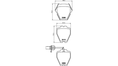 Placute frana fata Audi A4 (8d2, B5), 11.1994-09.2001, marca SRLine S70-0482