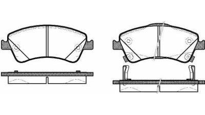 Placute frana fata Toyota Auris (Nre15, Zze15, Ade15, Zre15, Nde15), 10.2006-09.2012, marca SRLine S70-0484