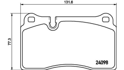 Set placute frana punte fata Audi TT (8j3), 08.2006-06.2014, VW Touareg 7L/7P, 2002-2018;  marca SRLine S70-0491