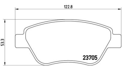 Placute frana fata Fiat 500 C (312), 09.2009-, marca SRLine S70-0497
