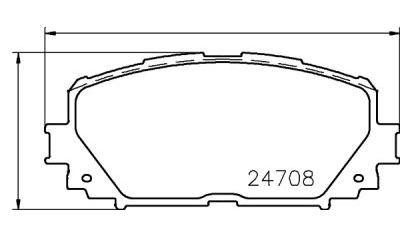 Placute frana fata Toyota Yaris (Nhp13, Nsp13, Ncp13, Ksp13, Nlp13), 12.2010-, marca SRLine S70-0502