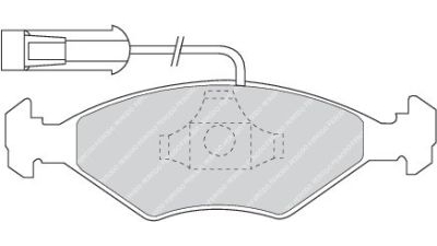 Placute frana fata Fiat Albea (178), 04.1996-10.2013, marca SRLine S70-0503