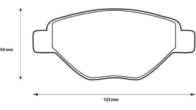 Placute frana fata Renault Megane 2 (Bm0/1, Cm0/1), 07.2001-10.2012, marca SRLine S70-0504