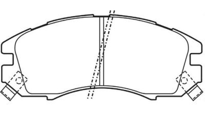 Placute frana fata Subaru Impreza Coupe (Gfc), 01.1993-12.2000, marca SRLine S70-0505