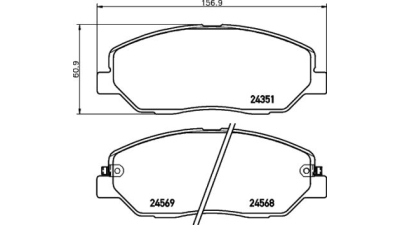 Placute frana fata Ssangyong Korando, 07.2010-, marca SRLine S70-0510