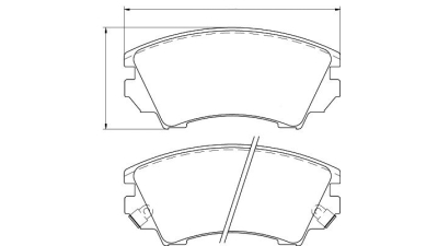 Placute frana fata Opel Astra J Sedan, 06.2012-, marca SRLine S70-0520