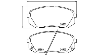 Placute frana fata Hyundai I40 (Vf), 03.2012-, marca SRLine S70-0527