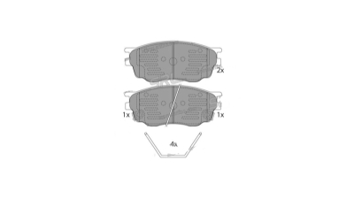 Placute frana fata Mazda 6 (Gg), 06.2002-12.2008, marca SRLine S70-0531