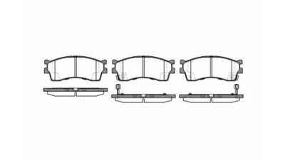 Placute frana fata Kia Carens 1 (Fc), 06.1999-10.2002, marca SRLine S70-0533