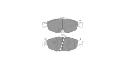 Placute frana fata Chrysler Cirrus Limuzina, 05.1994-09.2000, marca SRLine S70-0543