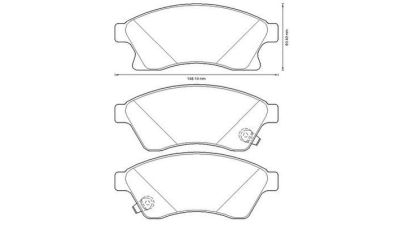 Placute frana fata Chevrolet Aveo Hatchback (T300), 03.2011-, marca SRLine S70-0545