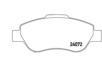 Placute frana fata Fiat 500 (312), 10.2007-, marca SRLine S70-0547