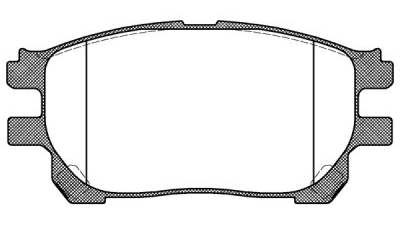 Placute frana fata Toyota Previa (Mcr3, Acr3, Clr3), 02.2000-01.2006, marca SRLine S70-0554