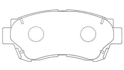 Placute frana fata Toyota Camry (Cv1, Xv1, V1), 06.1991-09.1997, marca SRLine S70-0556