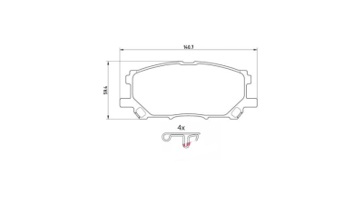 Placute frana fata Lexus Rx (Mhu3, Gsu3, Mcu3), 02.2003-12.2008, marca SRLine S70-0557