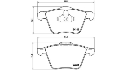 Placute frana fata Volvo S60 Ii, 04.2010-, marca SRLine S70-0559