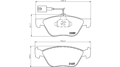 Placute frana fata Fiat Multipla (186), 04.1999-06.2010, marca SRLine S70-0564