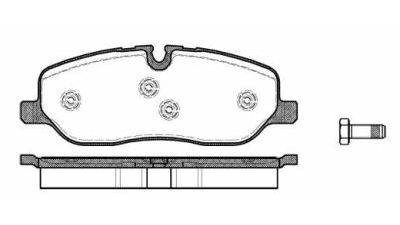 Placute frana fata Land Rover Discovery 3 (Taa), 07.2004-09.2009, marca SRLine S70-0584
