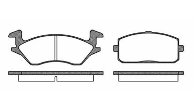 Placute frana fata Toyota Starlet (Ep91), 01.1996-10.1999, marca SRLine S70-0585