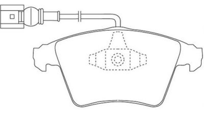 Placute frana fata Volkswagen Multivan 6 (Sgf, Sgm, Sgn), 04.2015-, marca SRLine S70-0586