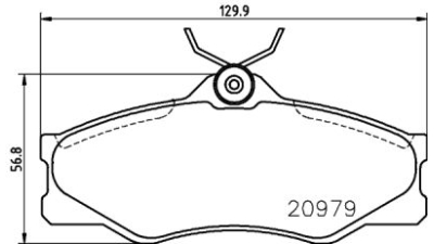 Placute frana fata Volkswagen Transporter 3 Bus, 05.1979-07.1992, marca SRLine S70-0594